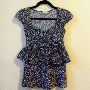 Floral Peplum Top